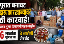 शिरपूरात बनावट देशीदारू कारखान्यावर राज्य उत्पादन शुल्क विभागाची धडक कारवाई ७.३६ लाखांचा मुद्देमाल जप्त; तीन आरोपी जेरबंद